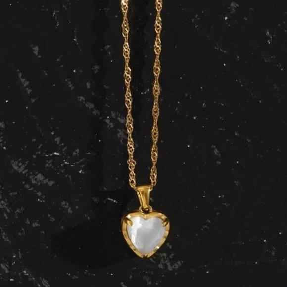 NEW LUXURY 18K GOLD DIAMOND CHAIN NECKLACE, NICE NECKLACE, CUTE NECKLACE - Picture 5 of 8